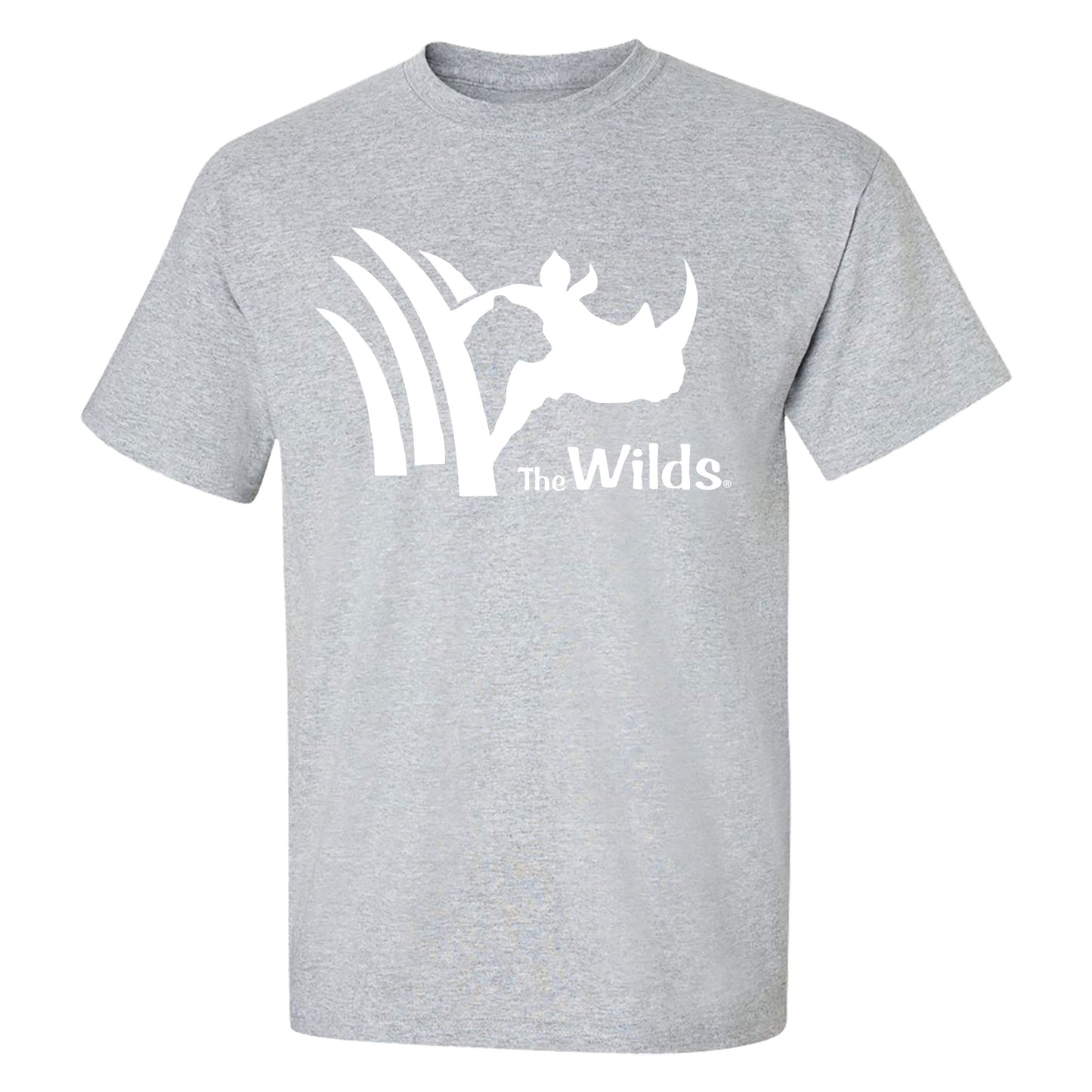 ADULT HEATHER GREY LOGO T