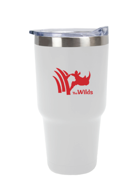 30 OZ Rhino White Tumbler