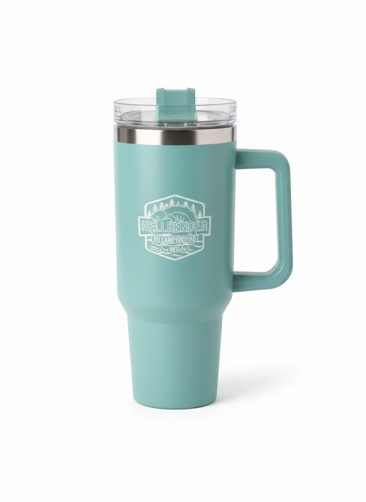 40 OZ HELLBENDER STAINLESS TUMBLER
