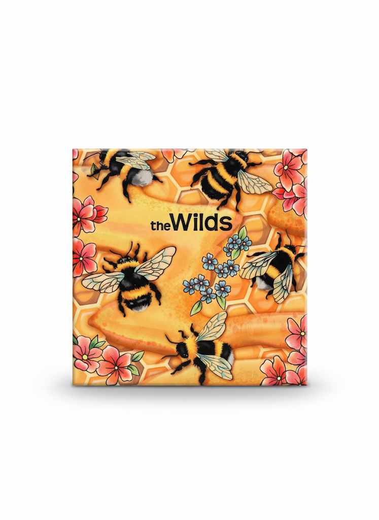 HONEY BEES 6" ART TILE